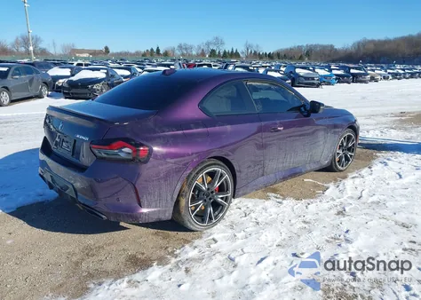 2026 BMW M240 I xDrive z USA, uszkodzony, nr VIN 3MW53CM08T8F92716